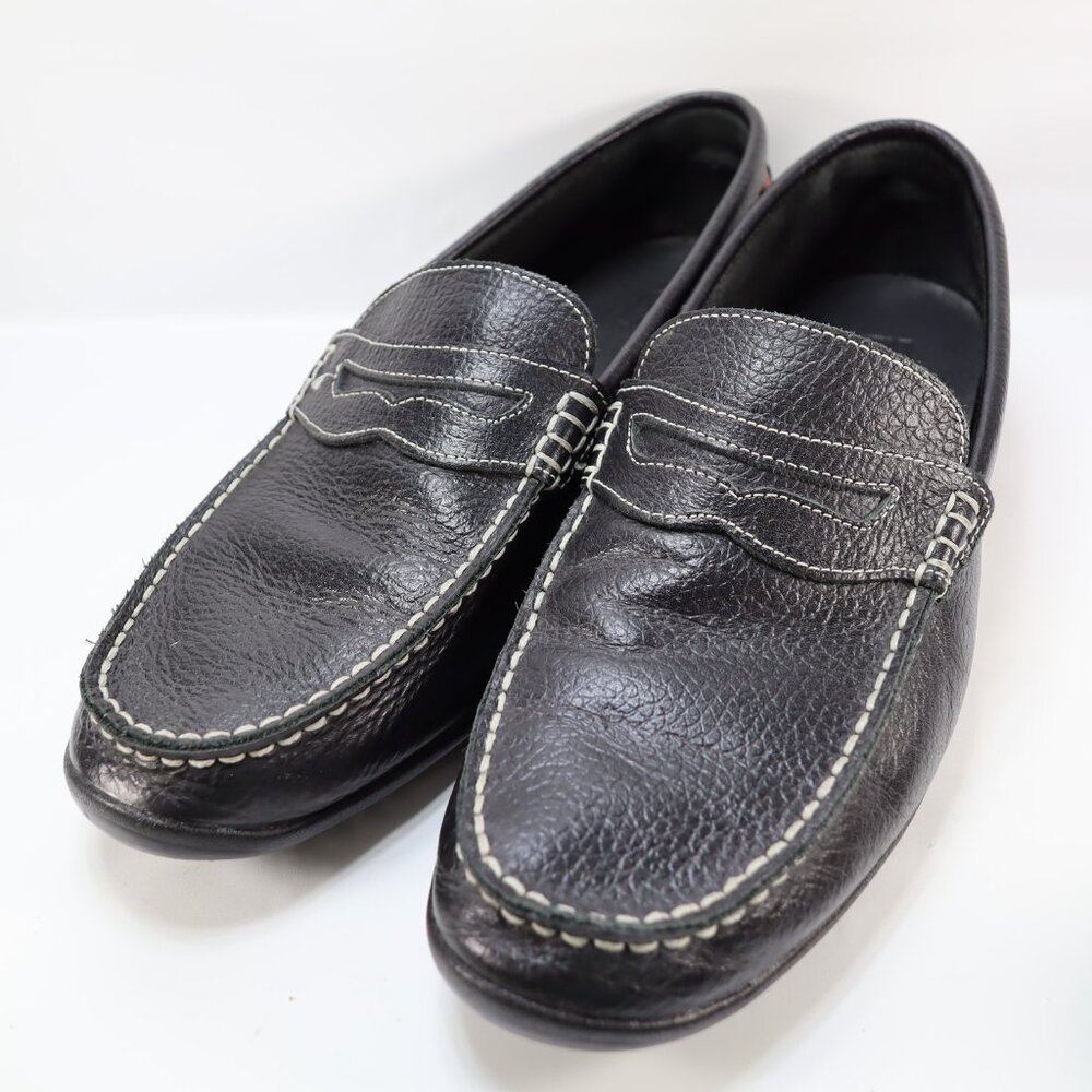 FootJoy Mens Club Casuals Leather Penny Loafers Size‎ 12 M Black Slip On 79047